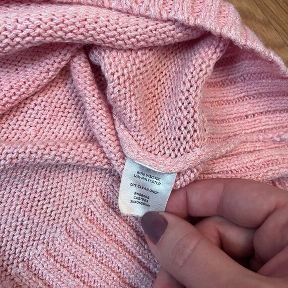 SOMETHING NAVY Subtle Sheen Sweater in Pink Gem Size L - Picture 6 of 6